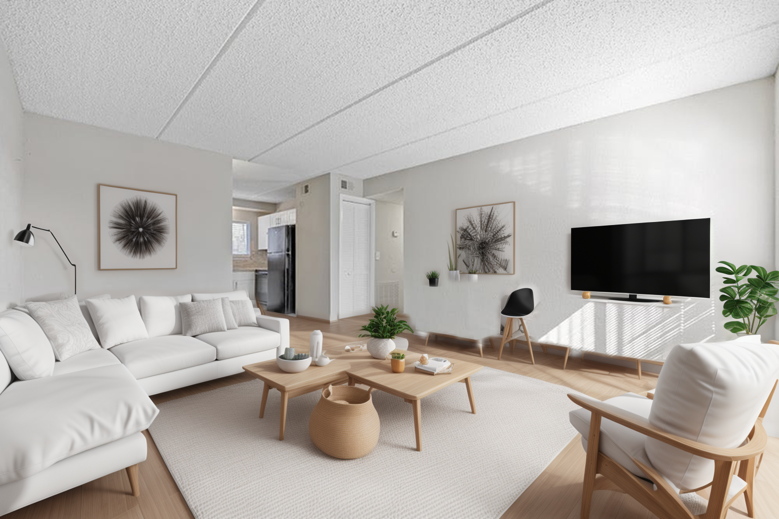Open-concept living room